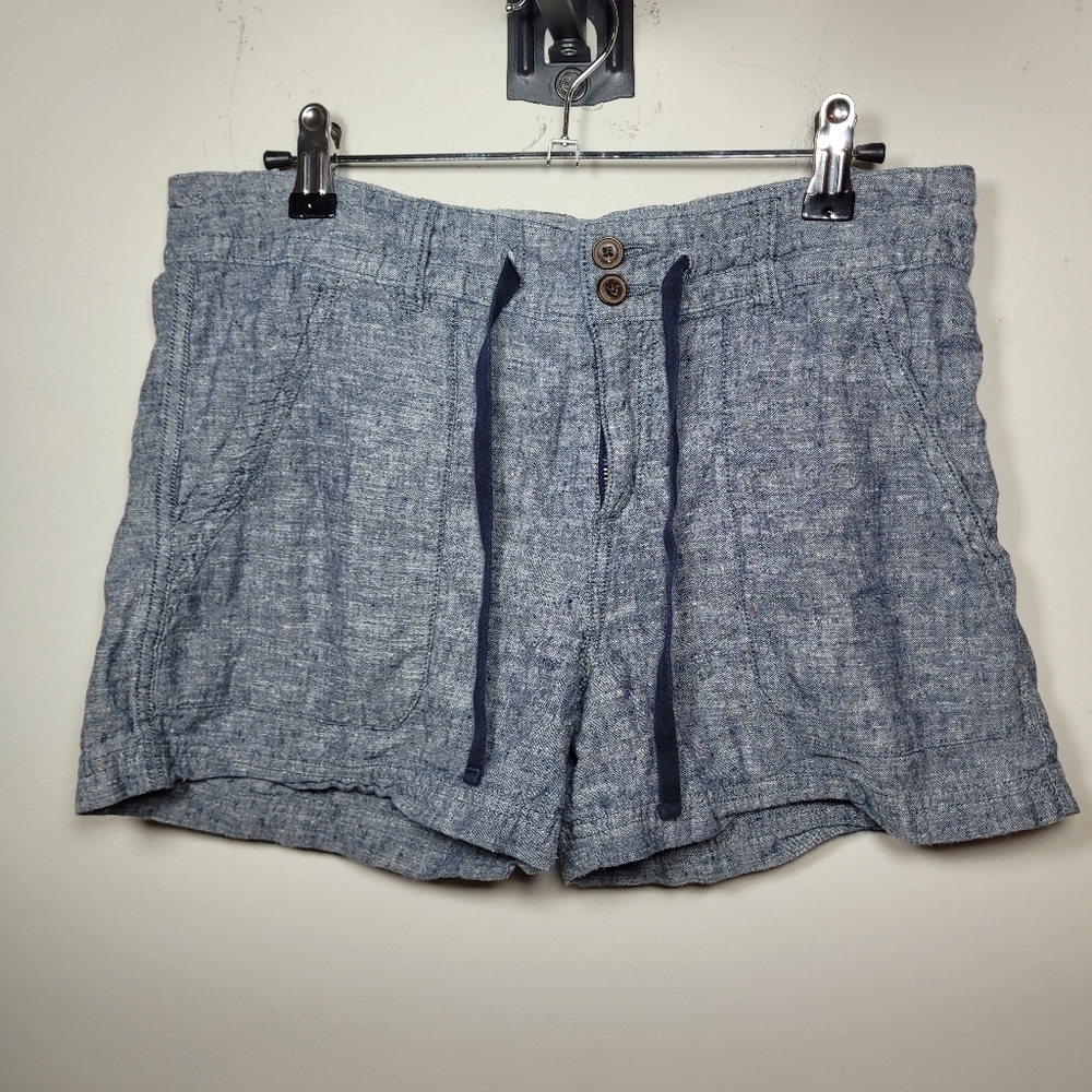 Patagonia Blue Island Hemp Organic Cotton Blend Shorts sz 6